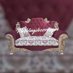 Canapé deux places design moderne Love Seat très vendu meubles en bois pour hôtels villas mariages appartements écoles - Product Image 3