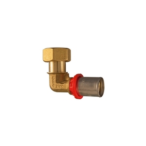 Adattatore Curvo con Base Piatta per Sistema HVAC Multistrato 1/2 X 20 - Product Image 1