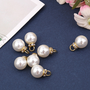 Vòng Ngọc Trai 8-16Mm Trắng Nhựa <span class=keywords><strong>Loose</strong></span> Hạt May Nút Cho Quần Áo May DIY - Product Image 2