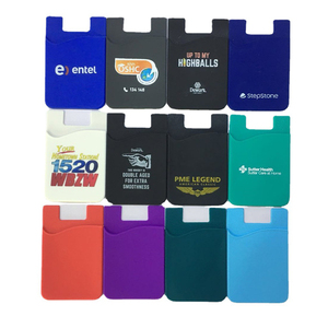 Porta Tarjetas de Crédito Móvil con Logotipo Impreso al por Mayor, Porta Tarjetas de Identificación de Silicona, Cartera para Teléfono con Logotipo de Empresa para Publicidad - Product Image 1