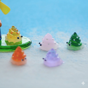 Figuras Miniatura de Animales Marinos Hechas a Mano en Vidrio, Decoración en Miniatura con Temática Marina, Paisajismo para Peceras, Set de Lindas Criaturas Marinas - Product Image 4