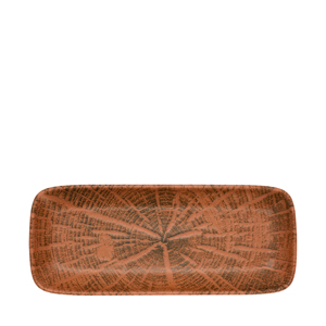 Piatto Piatto in Terracotta Forest 29x12cm con Design Astratto - Product Image 1