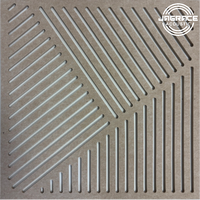 Panneau acoustique creux en fibre de polyester 9/12 mm, panneau insonorisant pour la décoration et la rénovation de bureaux avec support adhésif