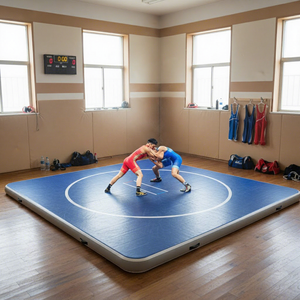 Colchoneta Inflable Portátil y Plegable para Gimnasio, Deportes, Lucha Libre, BJJ, Judo, Taekwondo, MMA, <span class=keywords><strong>Gimnasia</strong></span> y Otros Deportes - Product Image 1