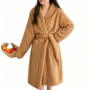 Batas de mujer de invierno, suaves, elegantes, tipo cárdigan, camisones, pijamas de bambú, batas de dormir. - Product Image 3