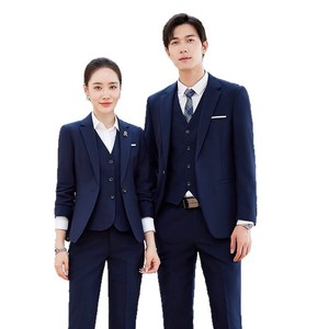 Professional Business Suits For Men And Women Anti-Wrinkle Worsted Fabric Work Uniforms Formal Wear - Product Image 5