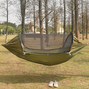 Hamaca <span class=keywords><strong>de</strong></span> Camping con Mosquitera y Protección Solar, Ultraligera, <span class=keywords><strong>de</strong></span> Nailon, con Bolsa <span class=keywords><strong>de</strong></span> Transporte para Senderismo y Excursionismo - Product Image 1