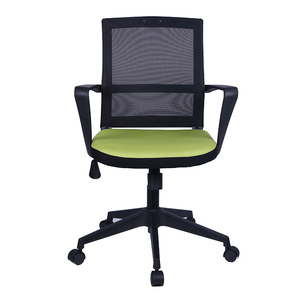 Dos, Color de vuelta verde silla de oficina computadora de malla Silla de tareas con Base de Nylon - Product Image 2