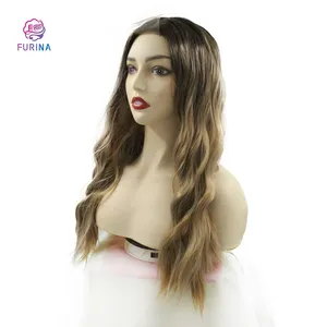 Furina Natural and realistic wig with lace front 2*4 ;ace closure hd transparent lace frontal wig synthetic for black women