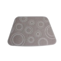 Tapis de litière pour chat en PVC moderne, luxueux, doux, imperméable, design anti-éclaboussures, facile à nettoyer