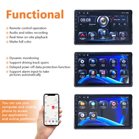 Monitor de pantalla táctil todo en uno 10,1 pulgadas 4CH GPS Android 4G compatible con SIM con sistema de cámara de vehículo de coche HD de 360 grados