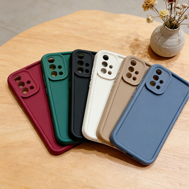 Matte Soft TPU Silicone Case for for A53/A52/A32/A33/A13/A23/A72/A73/A03S (4G/5G) Shockproof Mobile Phone Case