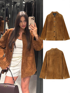 Comercio exterior transfronterizo otoño nueva mujer Casual <span class=keywords><strong>piel</strong></span> <span class=keywords><strong>de</strong></span> conejo <span class=keywords><strong>piel</strong></span> <span class=keywords><strong>de</strong></span> <span class=keywords><strong>oveja</strong></span> 100% poliéster Anti-terciopelo chaqueta abrigo - Product Image 1