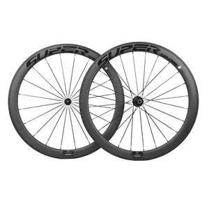 Superteam Carbon fiber wheel road bicycle carbon wheelset rim fixed gear track bike wheel