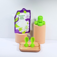 Pochette à bec verseur pour aliments pour bébés de forme personnalisée pochette à presser Doypack Jus de gelée boisson pour aliments pour bébés avec bec