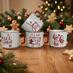 Mug en porcelaine sur le thème de Noël, nouveau design 2026, personnalisable, mug à café de Noël, emballage cadeau, compatible micro-ondes et lave-vaisselle - Product Image 6