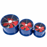 Ventilateur axial industriel 150W, 2100m³/h, haute pression, pour système d'évacuation d'air en usine et atelier
