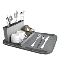 Masthome filtre à eau Design évier Caddy organisateur de cuisine rangement support de cuisine avec tapis de séchage
