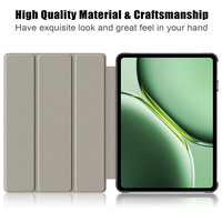 Support magnétique à trois volets en cuir PU pour réveil/sommeil automatique PC antichoc Tablet Flip Covers pour OnePlus Pad Pro 12.1 pouces