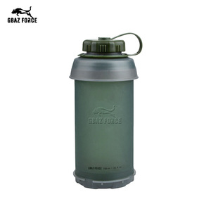 Botella de agua para exteriores Gbaz Force, 750 ml, portátil, plegable, Tpu, color verde sólido, para adultos - Product Image 1