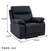Manuelle Liege sofa Echtes Leder Power Verstellbare Kopfstütze Wohnzimmer möbel Liege sofa Set Home Cinema Recliner