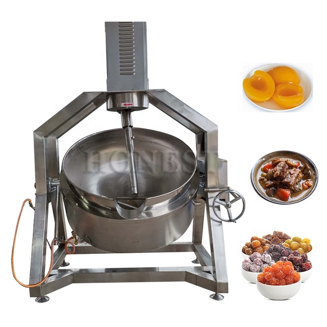 Automatic Jacketed Kettle Machine / Automatic Pot Stirrer for Cooking / Electric Heating Jacketed Kettle