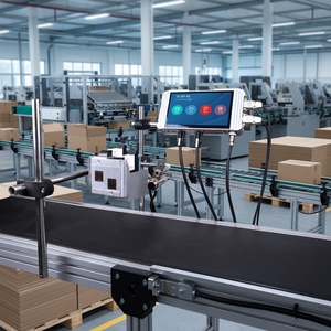 더블 헤드 온라인 프린터 TW 12.7mm 25.4mm 더블 헤드 TIJ 자동 배치 코딩 기계 생산 라인 또는 컨베이어용 - Product Image 1