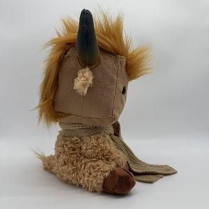 Peluche de yak des Highlands écossais, jouet réaliste en forme de vache à poils longs, cadeau pour enfants de 2 à 4 ans, animal en peluche unisexe - Product Image 2