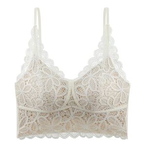 Lencería Sexy <span class=keywords><strong>Transparente</strong></span> de Encaje Suave con Cuello en V sin Costuras para Mujer, Tallas Grandes Personalizadas, Ropa Interior Cómoda, <span class=keywords><strong>Sujetador</strong></span> Tipo Camisola Francesa para Mujer - Product Image 6