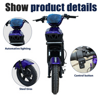 Vélo électrique Le Shuai 800W 3 vitesses 2026 avec double suspension, freins à tambour, batterie au lithium et cadre en acier pour adultes