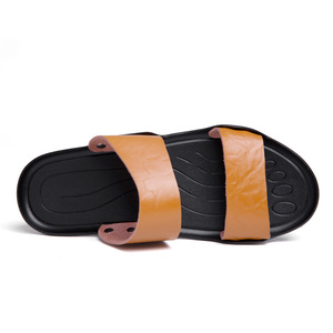 Zapatillas deslizantes para hombre, sandalias exteriores, zapatos de playa, zapatos planos deportivos exteriores, Punta abierta, verano, ligeros, transpirables, informales, hechos a mano - Product Image 5