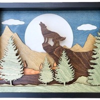 Nautique Nouveau Laser Multi-couche Gravure Bois Art Écologique Creative Décoration Murale Bois Artisanat Pendentif pour La Maison Décorative