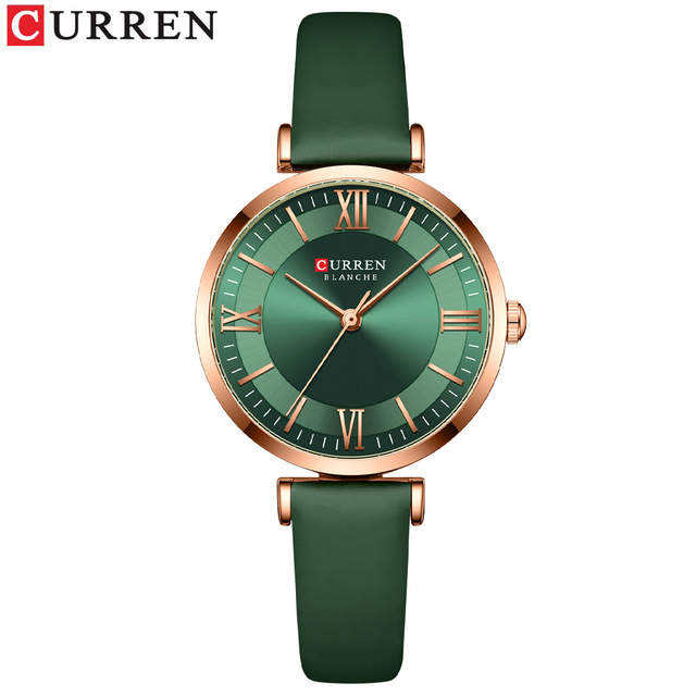 2 Rose Case Green Dial Green Band