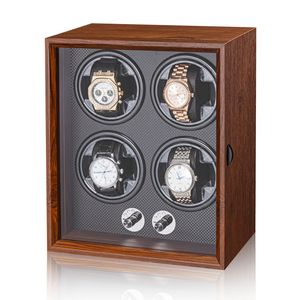 Đen gỗ đàn hương chất liệu tự động xem quanh co thiết bị với yên tĩnh xoay động cơ hộp đồng hồ 1-2-4-6 xem vị trí hiển thị hộp - Product Image 3