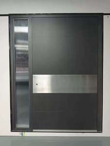 Modern Pivot <strong>Door</strong> Anti-Theft Minimalist Aluminum Finished Entry <strong>Door</strong> for Apartment and Villa Outdoor Use - Product Image 2