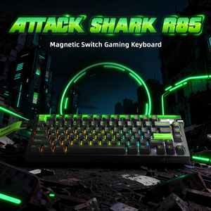 Clavier mécanique à axe magnétique Attack <span class=keywords><strong>Shark</strong></span> R85HE avec boîtier lumineux, filaire, RGB, pour jeux, faible latence, clavier RT - Product Image 5