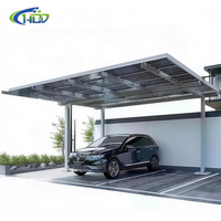 Système de carport solaire YMHD, kit complet, structure de montage en matériau Q235/AL6005-T5, durée de vie de 25 ans, pour utilisation sur le terrain/sur le sol
