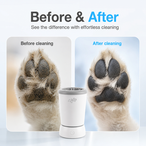 Nettoyeur de pattes de chien électrique portable rechargeable 2000 mAh, lave-pattes automatique pour animaux de compagnie avec poils en silicone ABS pour un nettoyage en profondeur après la promenade - Product Image 2