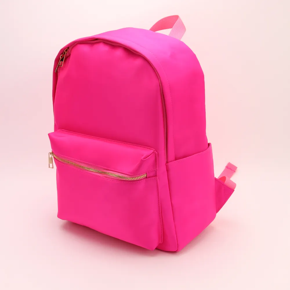 INS High Quality Outdoor Waterproof Hot Pink Rucksack Travel Backpack School Bags Backpack For Back to School Travel Backpack