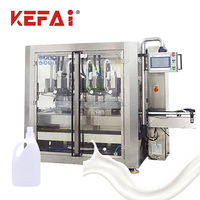 KEFAI Machine de remplissage mobile à suivi automatique pour boissons chimiques Shampooing Liquide/Pâte Moteur Haute Productivité Inoxydable