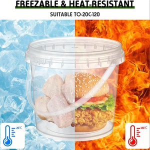 Toptan 5 galon/gal 10 18 20l ağır büyük boy 20 litre plastik kova kova kapaklı - Product Image 5