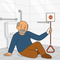 Botón de Emergencia de Largo Alcance Resistente al Agua, Control Remoto para Personas Mayores que Viven Solas, Dispositivo SOS de Larga Duración, Alerta de Caídas Inalámbrica