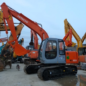Excavateur à roue EX120-5 Hitachi d'occasion à vendre, modèle original japonais hydraulique Zaxis 120-3 avec composants de moteur central - Product Image 4