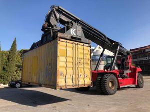 Chariot élévateur à fourche diesel Klamar DRF450 de 45 tonnes d'occasion, fabriqué en Suède, certifié CE, année 2012 - Product Image 5