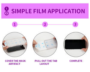 Pelindung layar kaca Tempered, penutup penuh kelas Premium UNTUK iPhone 15 14 13 Pro Max mudah dipasang dengan Align aplikator - Product Image 6