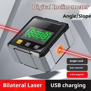 Niveau <span class=keywords><strong>laser</strong></span> numérique haute précision avec jauge de niveau, alimenté par USB, pour mesurer les angles horizontaux, les inclinaisons et les pentes - Product Image 6
