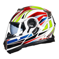 Casque de moto unisexe à double visière pour hommes, modulaire, pilote de course de motocross, casquette de sécurité complète