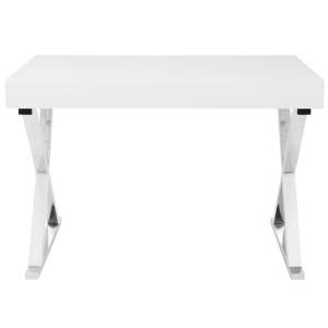 Bureau d'ordinateur blanc contemporain LumiSource DB Lustre - Product Image 4