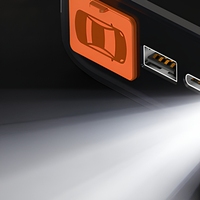 Démarreur de Voiture Portable 8000mAh 1000A avec Affichage Numérique, Alimentation d'Urgence et Pinces de Batterie Intelligentes