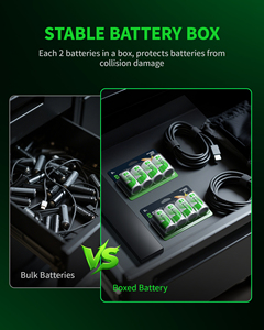 EBL Rechargeable D Batteries 10000mAh Ni-MH High Capacity D Cell Battery New Retail Package Pack of 4 - Product Image 3
